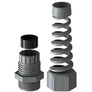 Coil Hose Grip - Flexible, Strain Relief 3/4" NPT